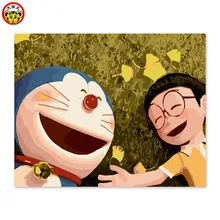 Живопись по номерам художественная краска по номерам Сделай Сам цифровая живопись ручная роспись мультфильм анимация Картина маслом Декоративная живопись Хан