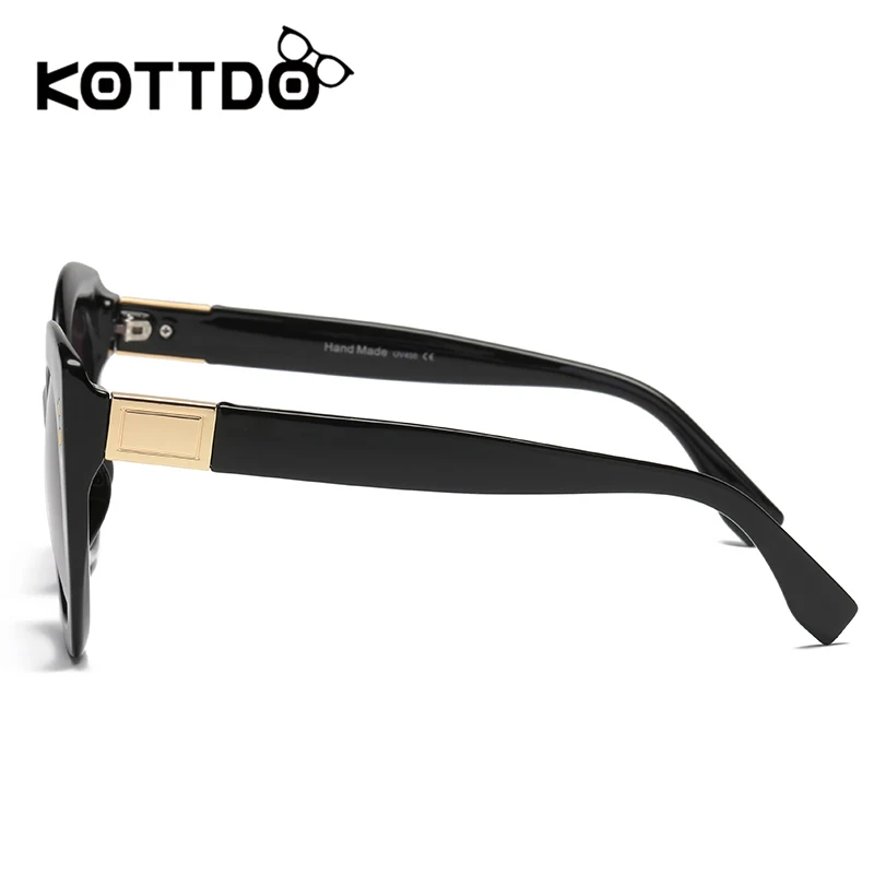 KOTTDO 2018 Модные женские солнцезащитные очки кошачий глаз для женщин большие в