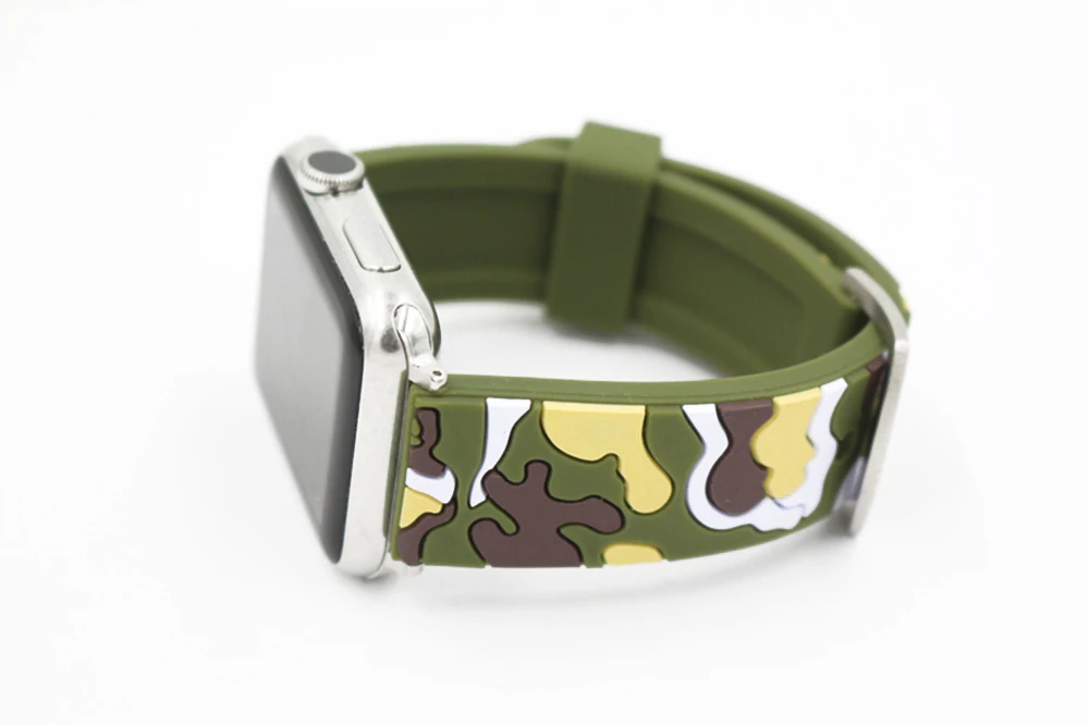 URVOI sport band for apple watch series 1 2 strap for iWatch CAMO colors Soft Silicone Replacement camouflage band with adapters21