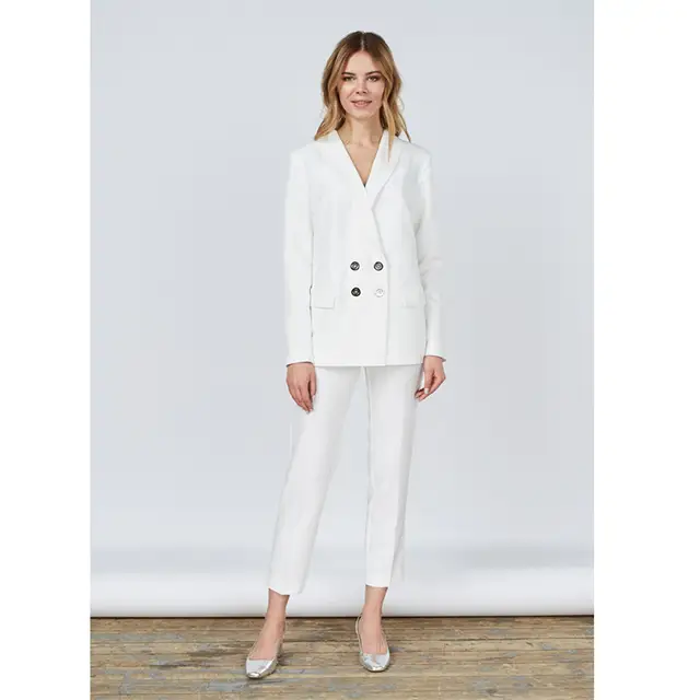 witte dames blazer