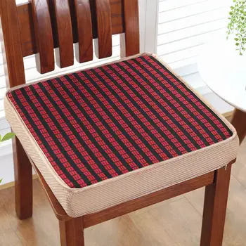 

Black Red Stripe Thicken Chair Cushion For Dining Chair Summer Cool Seat Cushion Floor Mat 4 Colors Chair Cushions Sofa Pad