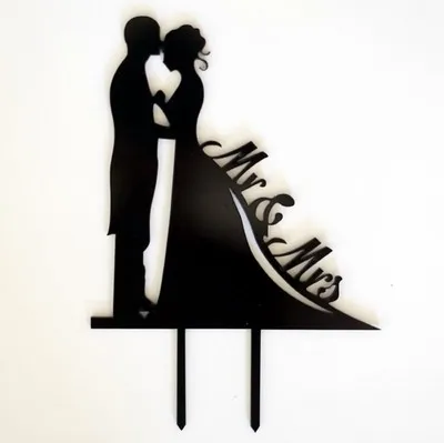 Несколько стилей Любовь Семья акриловый торт флаг Topper Mr & Mrs Свадебные флажки для