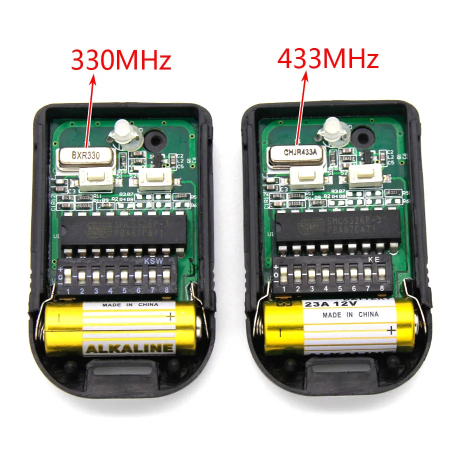 SMC5326 8dip переключатель 330 МГц 433 МГц SMC5326-P 330 433 МГц пульт дистанционного управления для ворот гаража пульт дистанционного управления