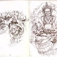 Татуировка Книга традиционные рукописные татуировки книги картина тату Дизайн Атлас популярный Рисунок Вышивка Узор Embroid поставки