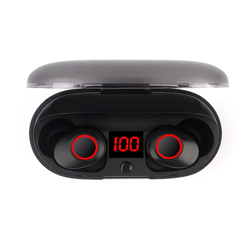 

J29 tws Bluetooth 5.0 waterproof Earphone Mini Wireless Earbuds HIFI 3D Stereo with microphone with charging box
