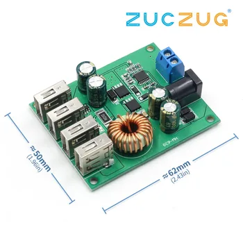 

1PC New Arrival DC-DC 7-60V To 5V 5A 4USB Output Buck Converter Step-down Power Supply Module Board