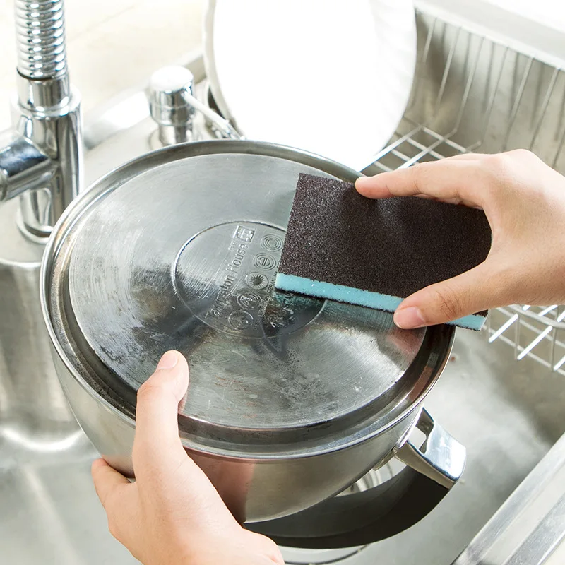 New Arrival Nanometer Diamond Sand Sponge Descaling Clean Magic Pan Pot Windows Cleaning Brush ...