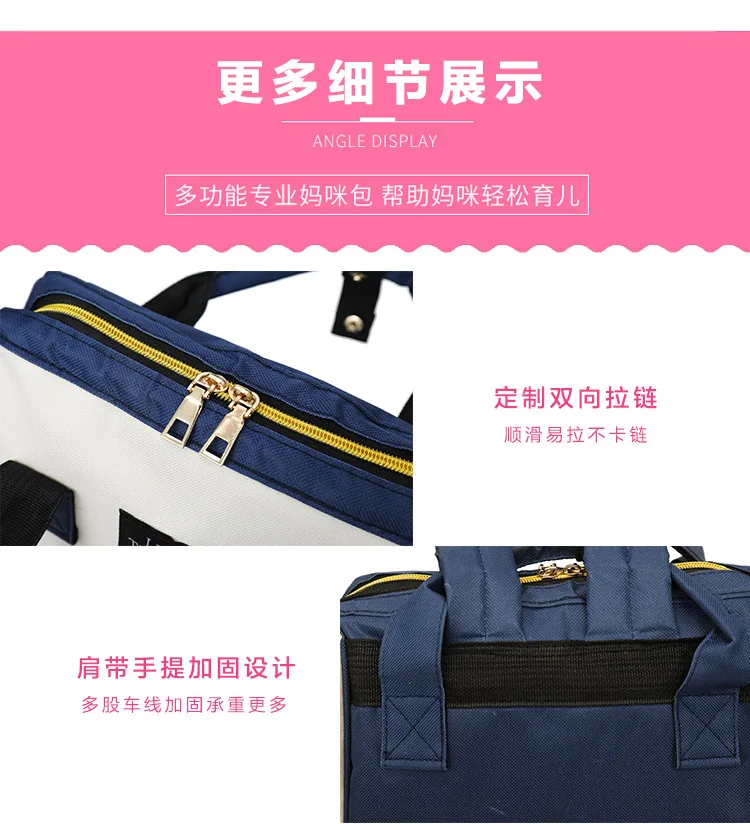 Durable Baby Diaper Bag Fashion Mummy Maternity Nappy Bag For Mom Travel Baby Care Backpack 2019 Multifunction Mother Organizer (27)