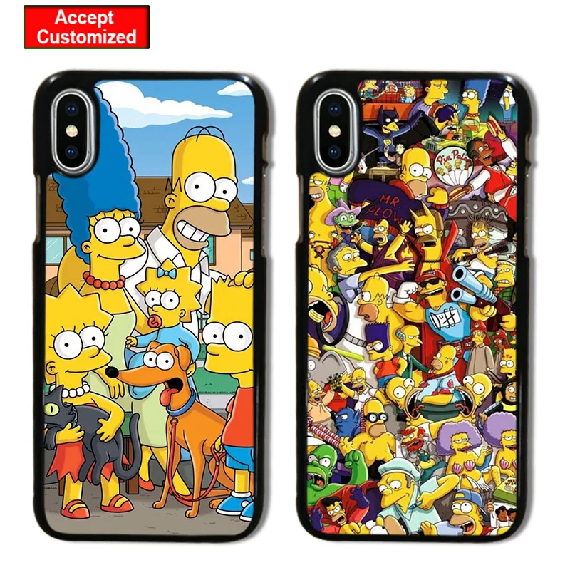 

Cute Cartoon Simpsons Cover Shell Case for Samsung Galaxy S8 S9 S10 Plus S10E Note 8 9 10 Plus S6 S7 Edge Child Gift