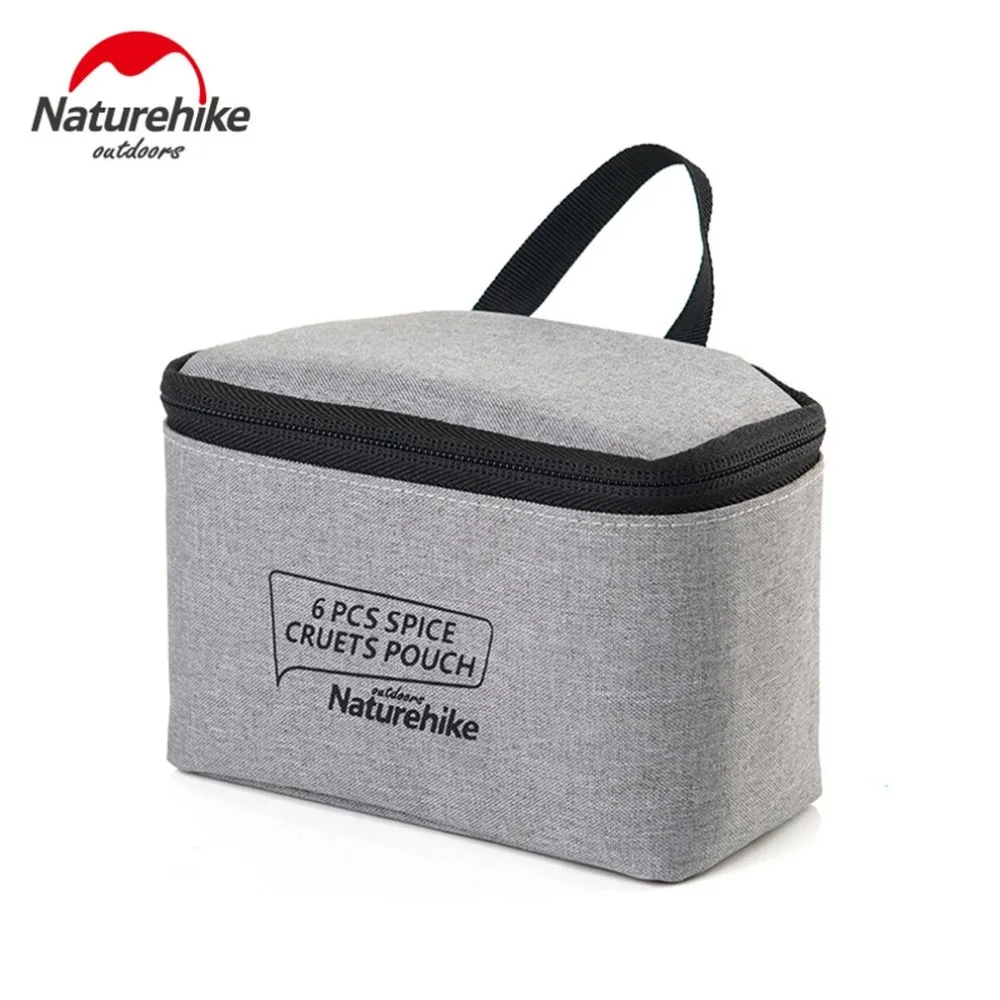 Naturehike 6 Unids Latas Botellas de Condimentos Para BARBACOA Acampar Al Aire Libre de Picnic Portátil De Almacenamiento Contenedor Incluye Una Bolsa