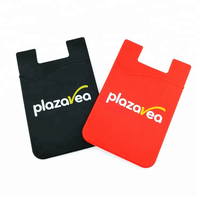 Excellent 500pcs/lot Customized Logo 3M Silicon Wallet Cell Phone Sticker Card Holder Back Smart Wallet for Cell phone Phone Accessory 0