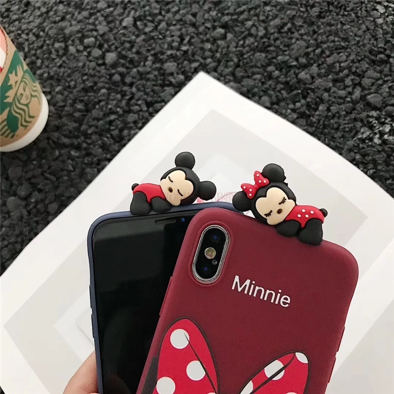 Чехол с единорогом для iPhone 7 Minnie Puppy Dog, мягкий силиконовый 3D игрушечный чехол для iPhone 6 6s 7 8 Plus X XR XS 11 Pro Max Coque Funda