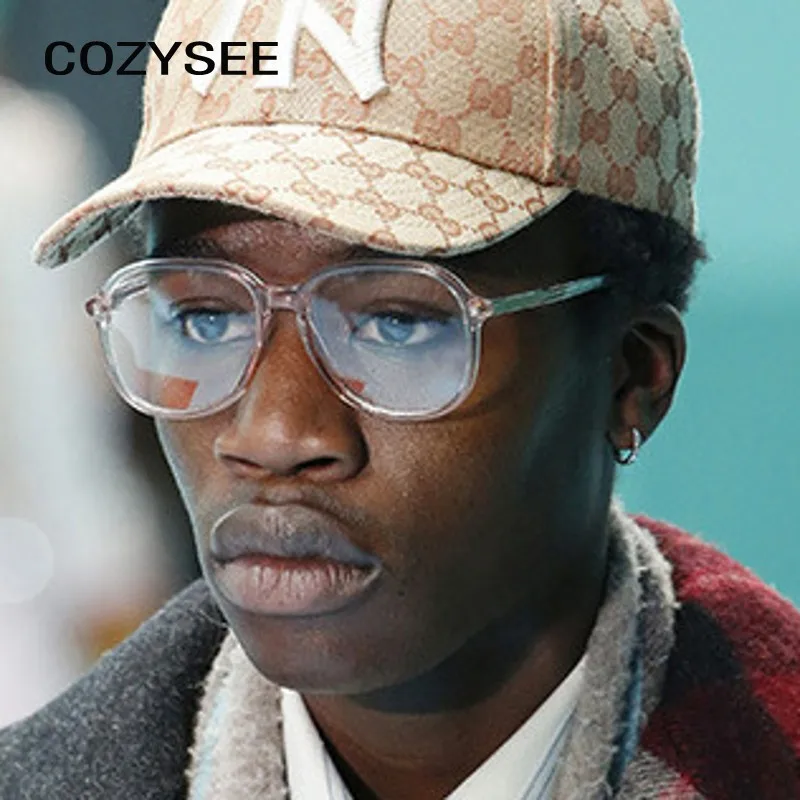 

New Designer Woman Glasses Optical Frames Transparent Square Glasses Frame Clear lens Eyeware Black Leopard Eye Glass