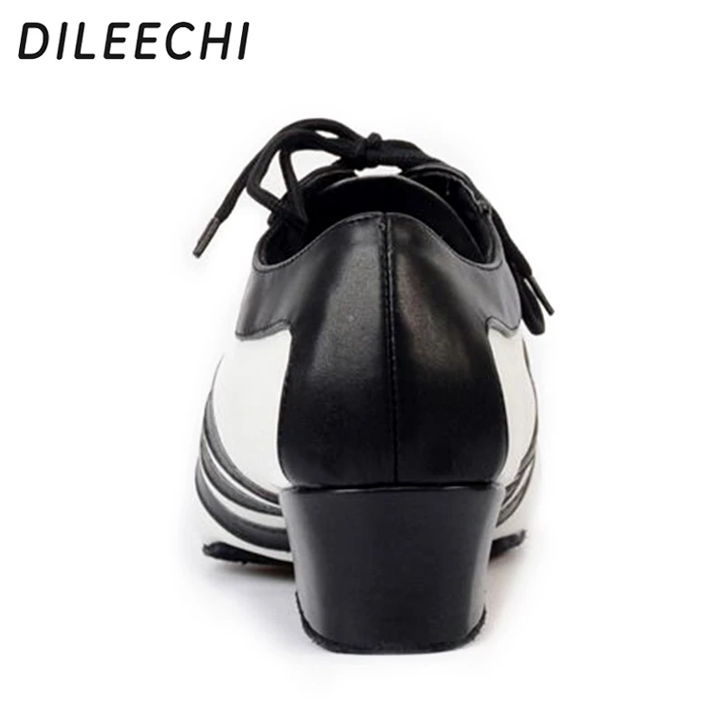 DILEECHI/новые стильные мужские туфли из натуральной кожи для латинских танцев; черные мужские туфли для бальных танцев; удобные вечерние туфли