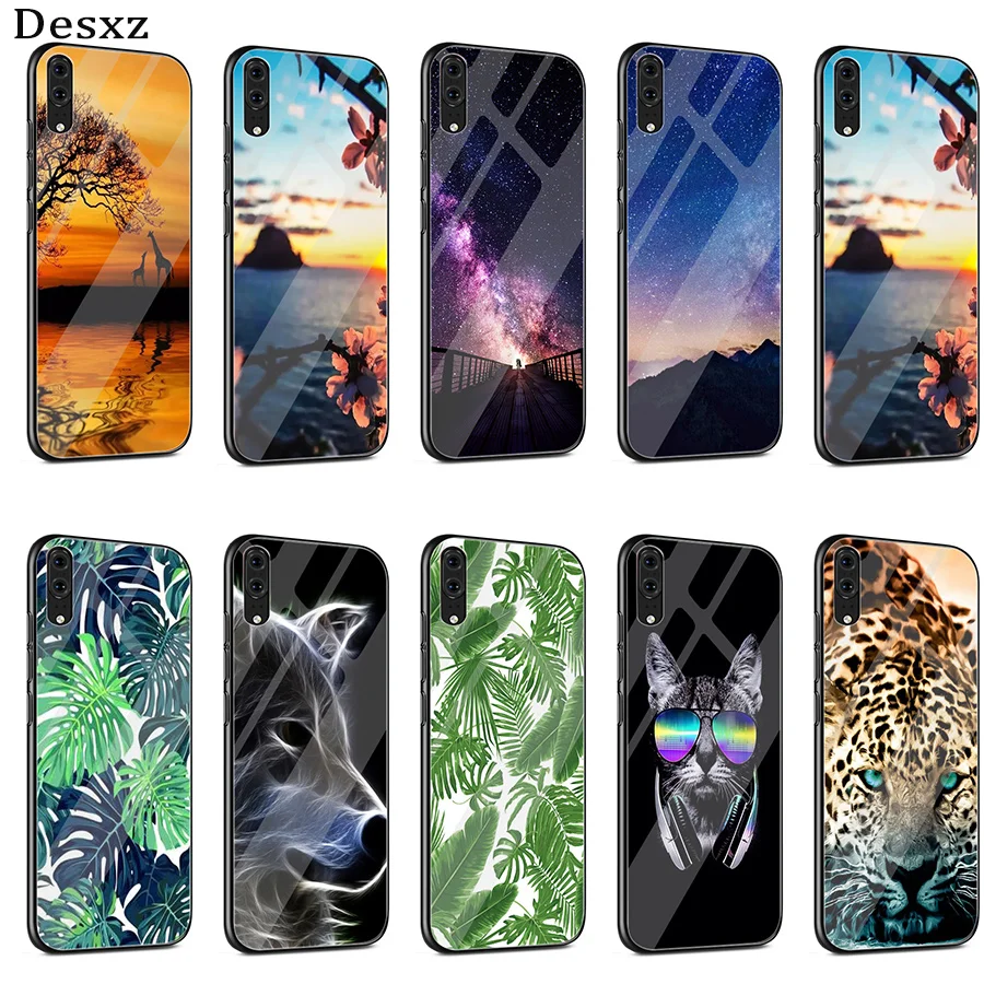 Чехол Desxz с милым рельефным мультяшным стеклом для Huawei P10 P20 Pro P Smart Mate 10 20 Lite Y6 Y9 Honor
