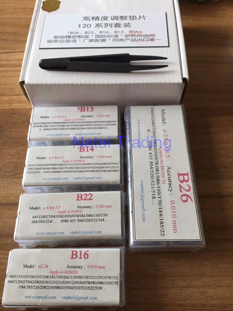for Bosch 120 series injectors high accuracy adjusting shims 500pcs common rail gasket diesel injector washer repair tools