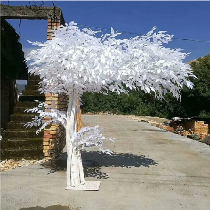 Белые искусственные деревья. Искусственное дерево белое. Белое искусственное дерево для декора. Искусственные деревья на свадьбу. Большое искусственное дерево необычное