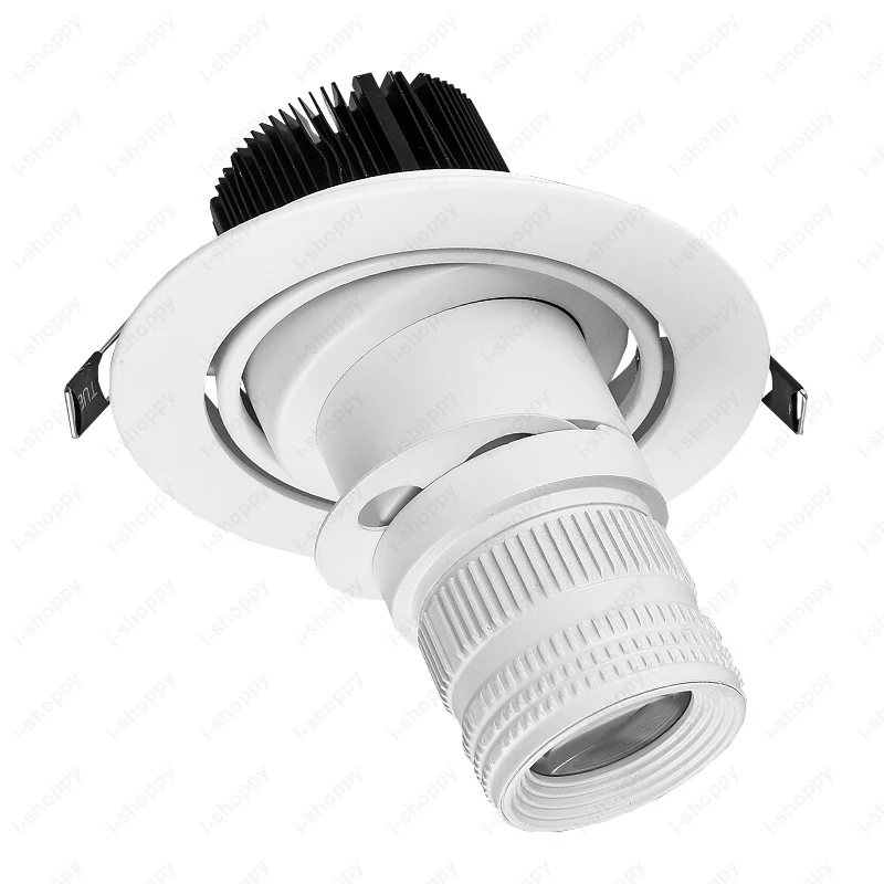 Dimmable 3 Вт/5 Вт/7 Вт/10 Вт/15 Вт/20 Вт потолочный светодиод изображение точечный свет лампа с фокусировкой Масштабируемая диафрагма чайный счетчик