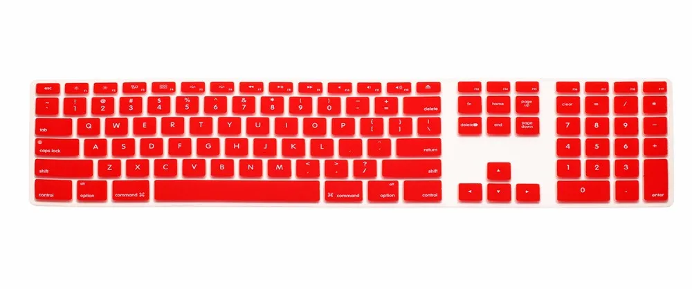 For Apple Keyboard Cover iMac G6 Desktop Protector Flim Colorful Silicone Skin With Numeric Keypad For Mac G5 Skin App (5)