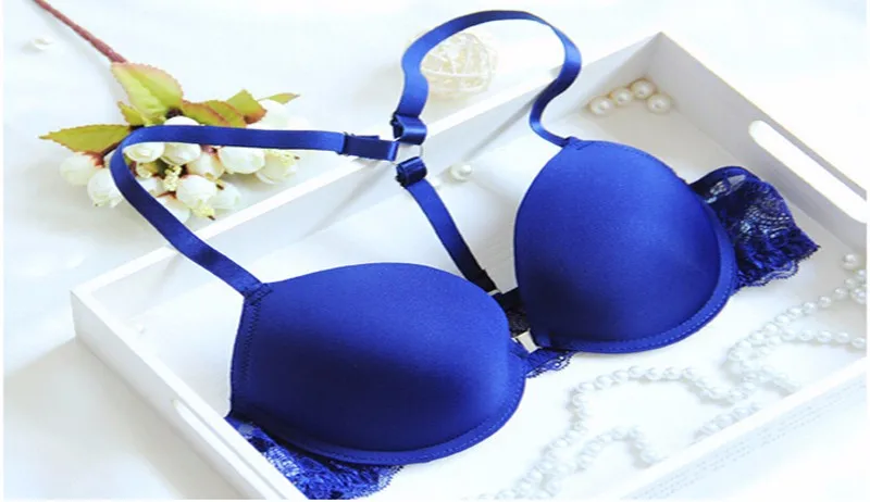 sheer bra and panty sets 2017 Fashion Sexy Front Closure Push Up A/B cup Seamless Bra Embroidery Floral Lace Racer Back Racerback Bras Underwear Sets bra and knicker sets cheap