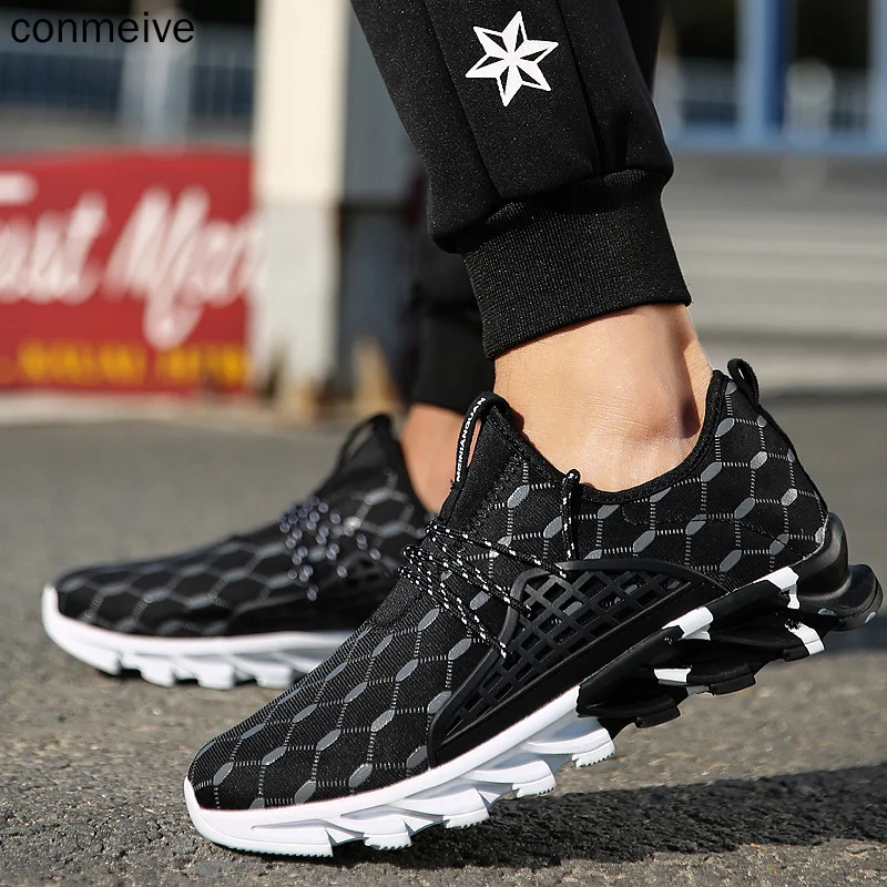 

2019 New Men's Running Shoes Jogging Sports Shoes Ultra Light Weight Outdoor Fitness Summer Breathable Training Male Sneaker