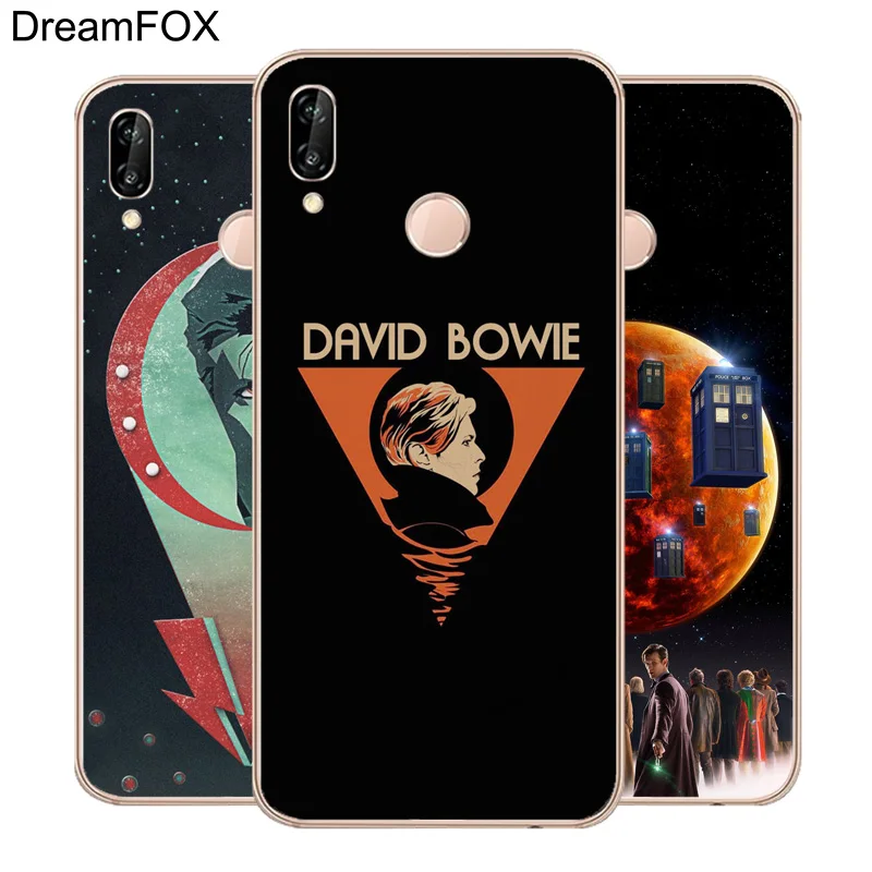 DREAMFOX M450 David Bowie Doctor Who Soft TPU Silicone Case Cover For Huawei Honor 6A 6C 7X 9 10 P20 P30 Lite Pro P Smart 2019 |