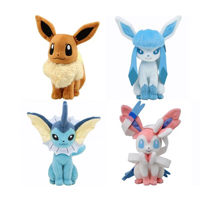 9 Стиль 8 &quot20 см Плюшевые игрушки сидящие Sylveon Umbreon Eevee Espeon vaporion Flareon Мягкое