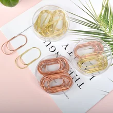 50 мм большая розовая Золотая Закладка планировщик металлический зажим для бумаги материал закладки для книг канцелярские принадлежности Школьные офисные принадлежности