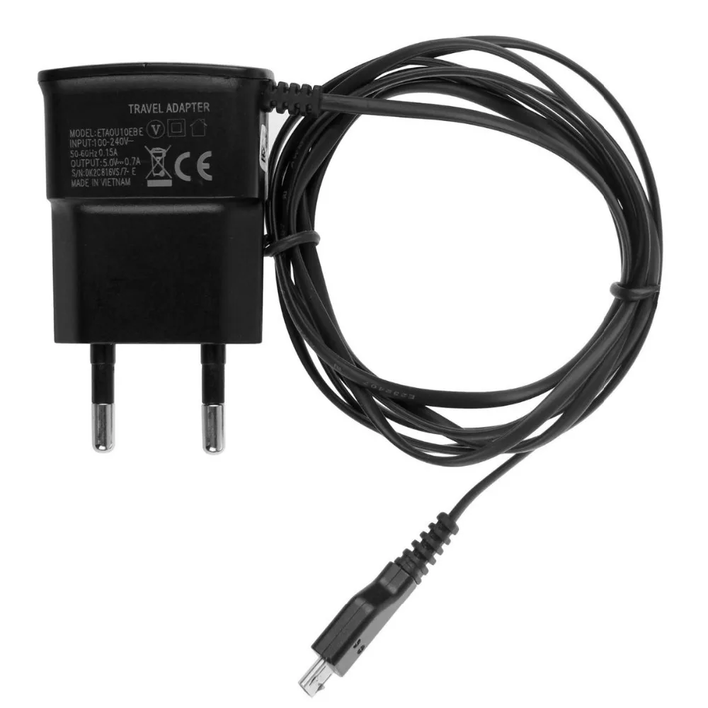 100 шт./лот Micro USB EU вилка для путешествий AC настенное зарядное устройство