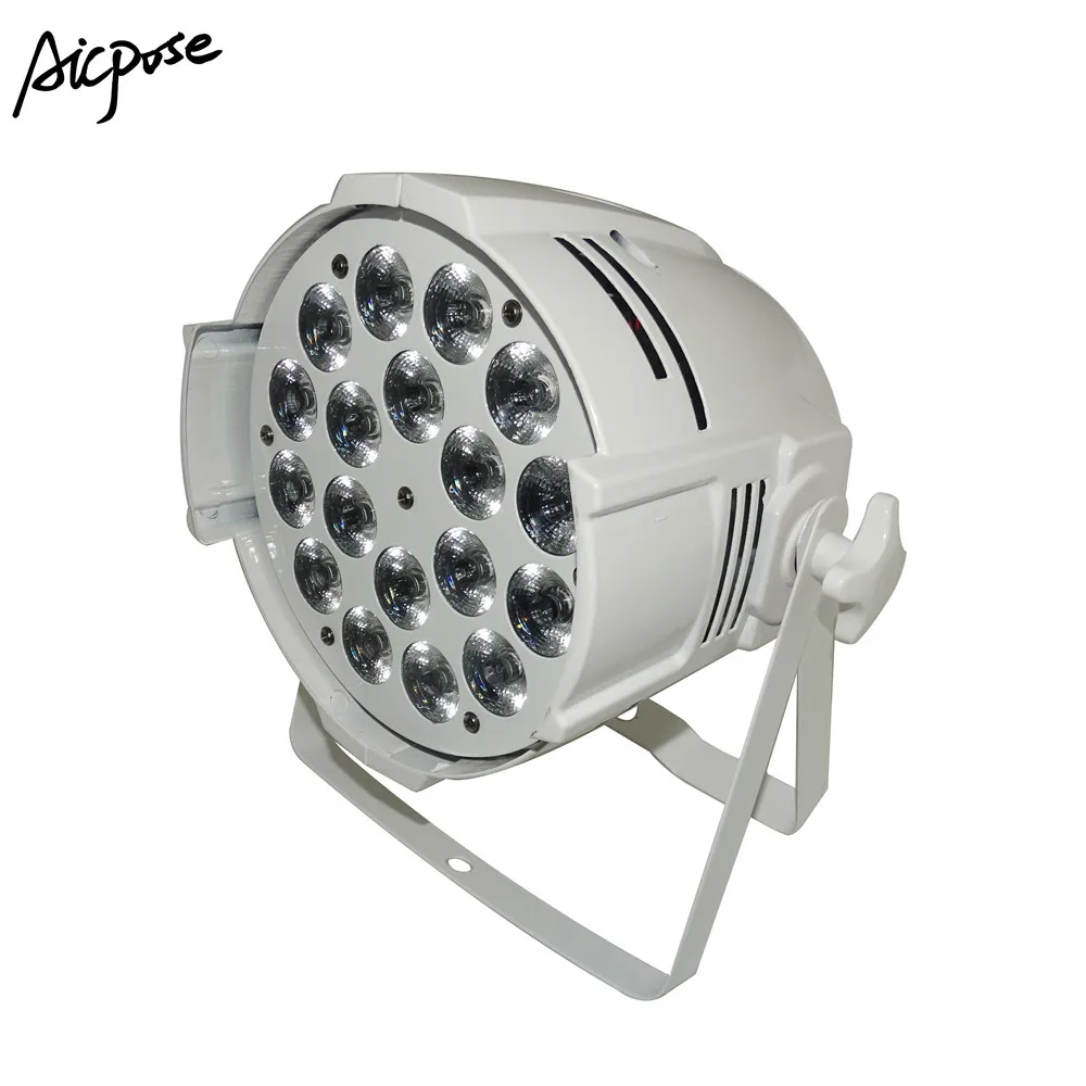 2 шт./лот 18*10 Вт алюминиевый светодиодный прожектор 18x10 RGBW 4в1 LED Par Can 64 dj проектор