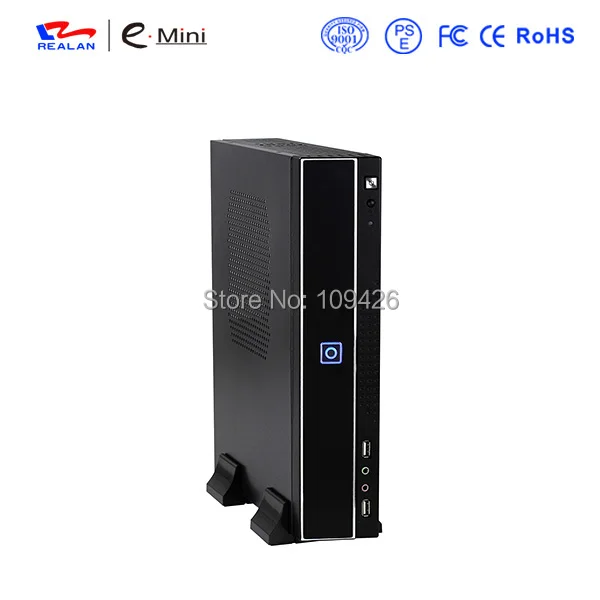 REALAN Mini ITX/MicroATX промышленный корпус поликарбонат E T01B с блоком питания 1 * PCI слот SGCC 0