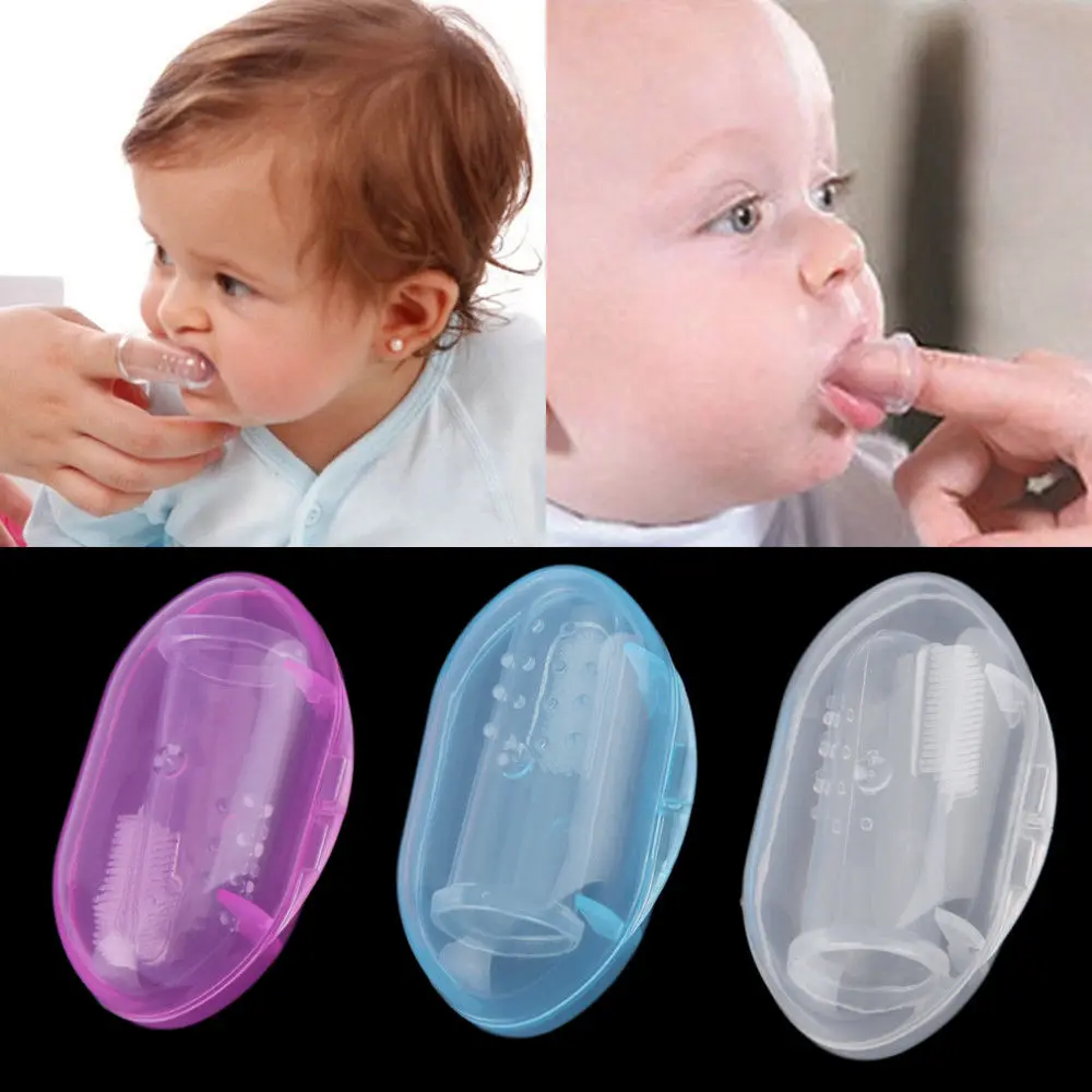 1Pcs Useful healthy Kids Baby Infant Soft Silicone Finger Toothbrush Teeth Rubber Massager Brush 1Pcs Useful healthy Kids Baby Infant Soft Silicone Finger Toothbrush Teeth Rubber Massager Brush