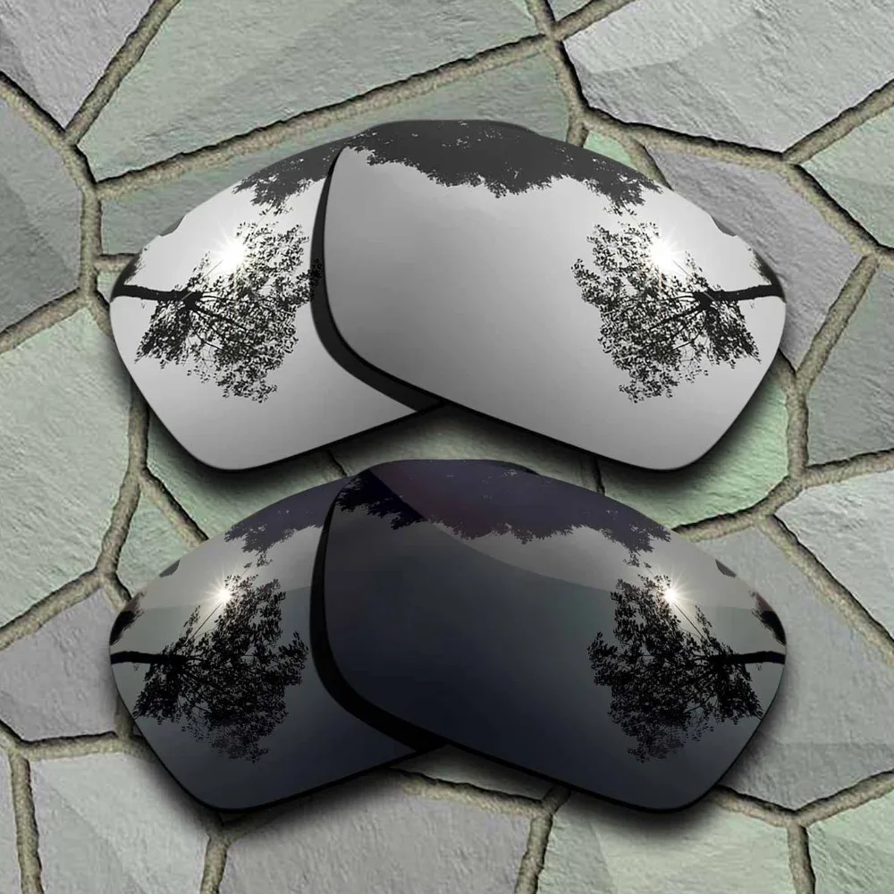 Grey Black&Chrome Sunglasses Polarized Replacement Lenses for Oakley Fuel Cell Grey Black&Chrome Sunglasses Polarized Replacement Lenses for Oakley Fuel Cell