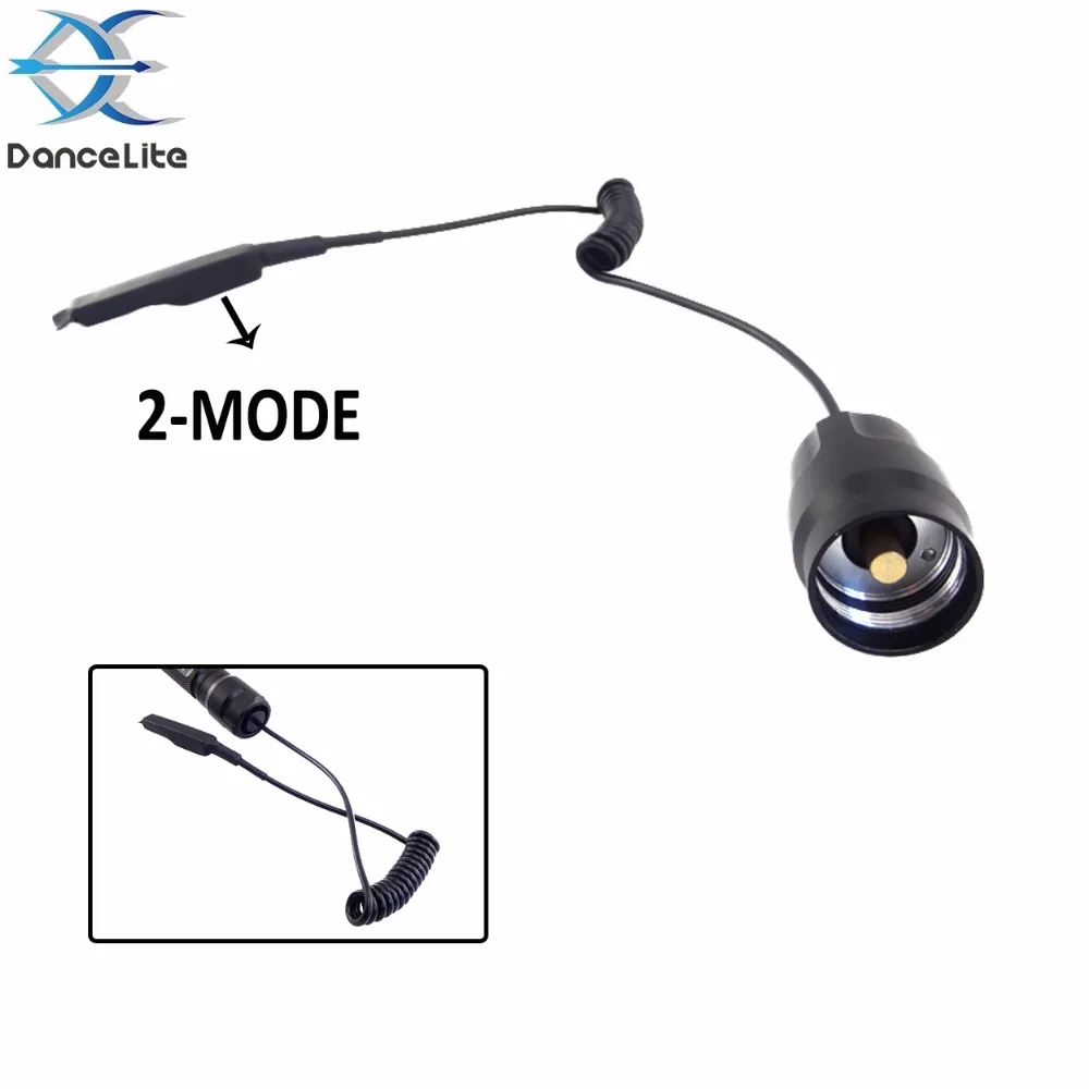 

1PC New Di-functional 2-in-1 Remote Pressure Switch For C8 LED Flashlight Torch (25mm Switch Diameter)