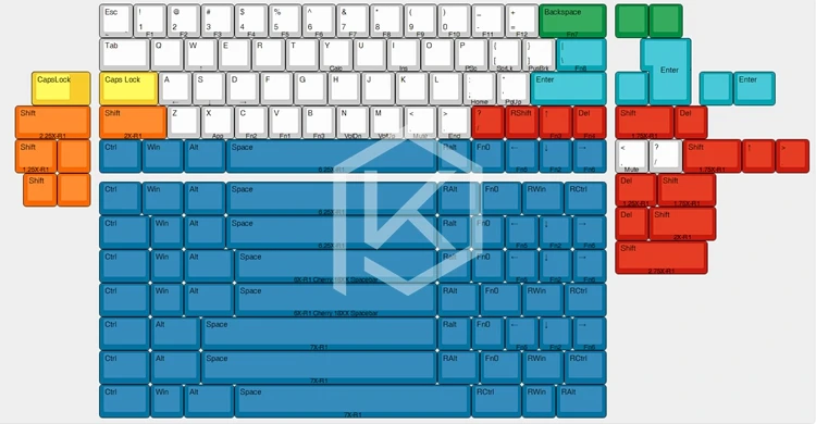 Механическая клавиатура xd60 xd64 на заказ tp 64 клавиши поддержка RGB PCB GH60 60%