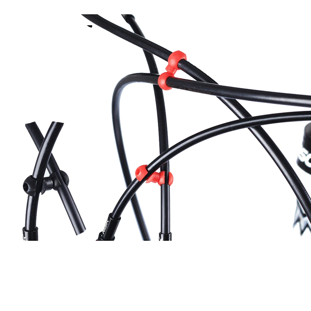 10Pcs S Hook Clips Housing Hose Guide-Bicycle C-Clips and Buckle Cable Guides Brake Hose Housing Road Mountain Bike Replacement