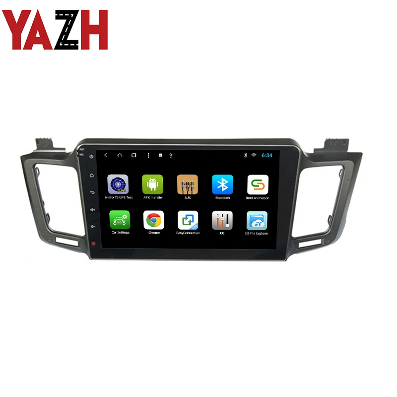 Excellent YAZH Car Central Multimedia  Auto Radio For Toyota RAV4 2013 2014 2015  Head Unit Android GPS Navigation 1080*600 car head unit 1