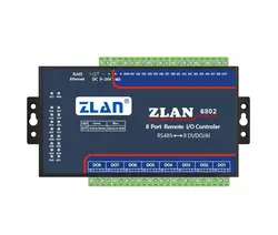 ZLAN6802 RS485 Ethernet Wi-Fi 8 каналов DI Ай сделать RS485 Modbus I/O module RTU сбора данных пульта дистанционного управления Совета модуль