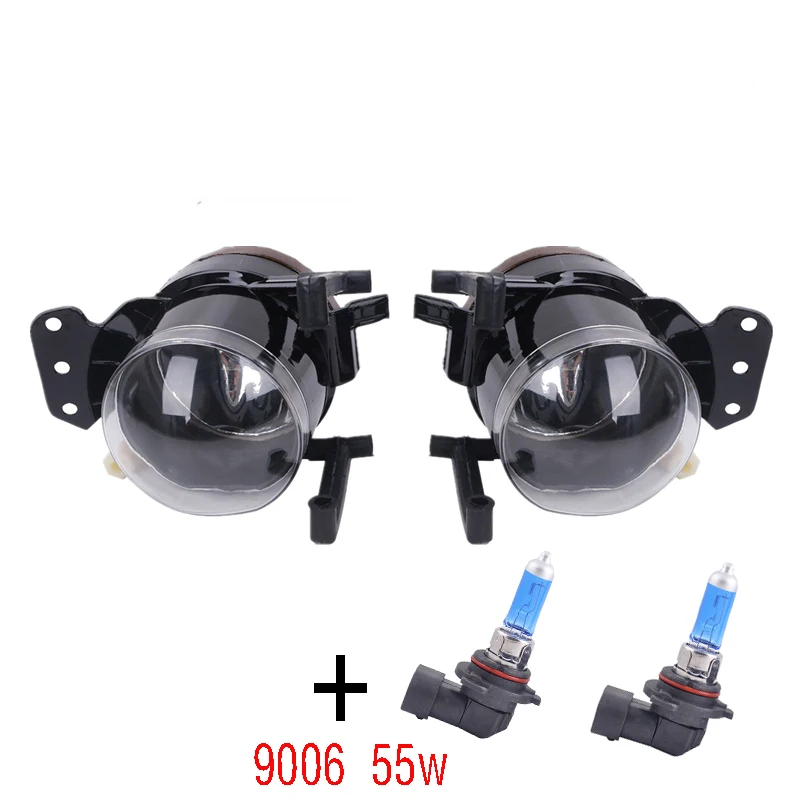 

Pair Front Fog Lights Lamps Housing Clear For BMW E60 E61 E63 E46 X3 325i 525i