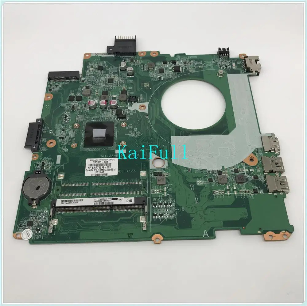 

for HP Pavilion 14 14-V038CA 766361-501 766361-601 766361-001 DAY12AMB6D0 UMA N3530 Laptop Motherboard Tested & working perfect