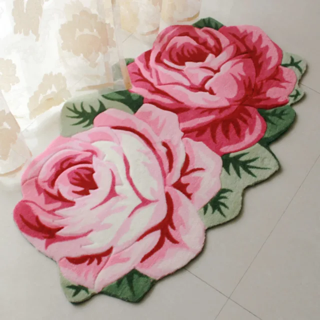 Rose Flower Shaped Rugs And Carpets Large Area Rug For Living Room Rose Flower Shaped Rugs And Carpets Large Area Rug For Living Room Sofa Window Gy Decorative