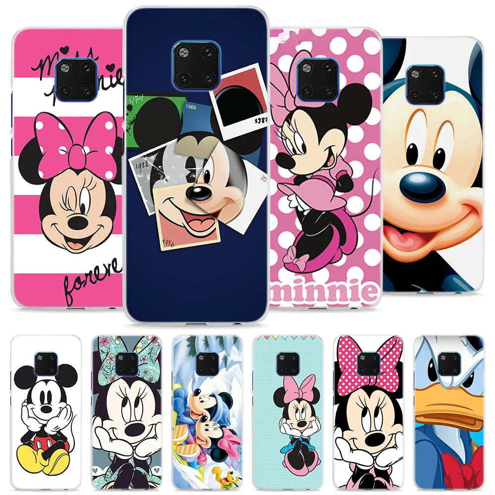 

Mickey and Minnie Case Cover for Huawei Mate 10 20 Lite Mate 10 20 Pro P20 Lite P Smart 2019 Hard Phone Case