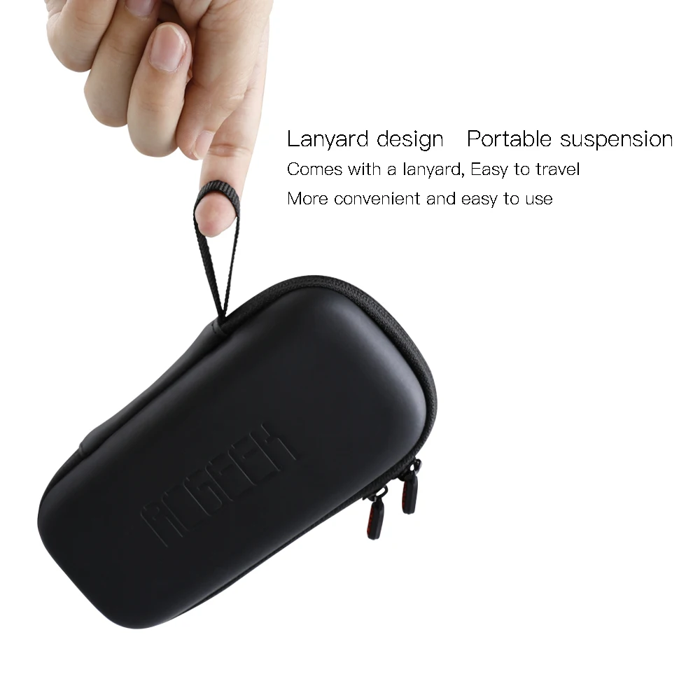 DJI OSMO Pocket Bag PU Waterproof Mini Carrying Case Portable Storage Box for OSMO POCKET Handheld Gimbal Camera w/ Hang Buckle