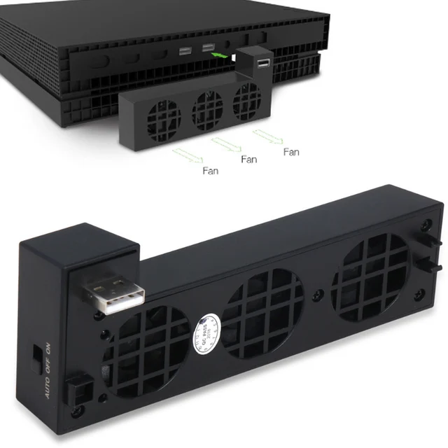 Special Offers Cooling Fan External 3-Fan Super Turbo Temperature cool ONEX Cooler Fan For Xbox One X Gaming Console ventilador ventilateur