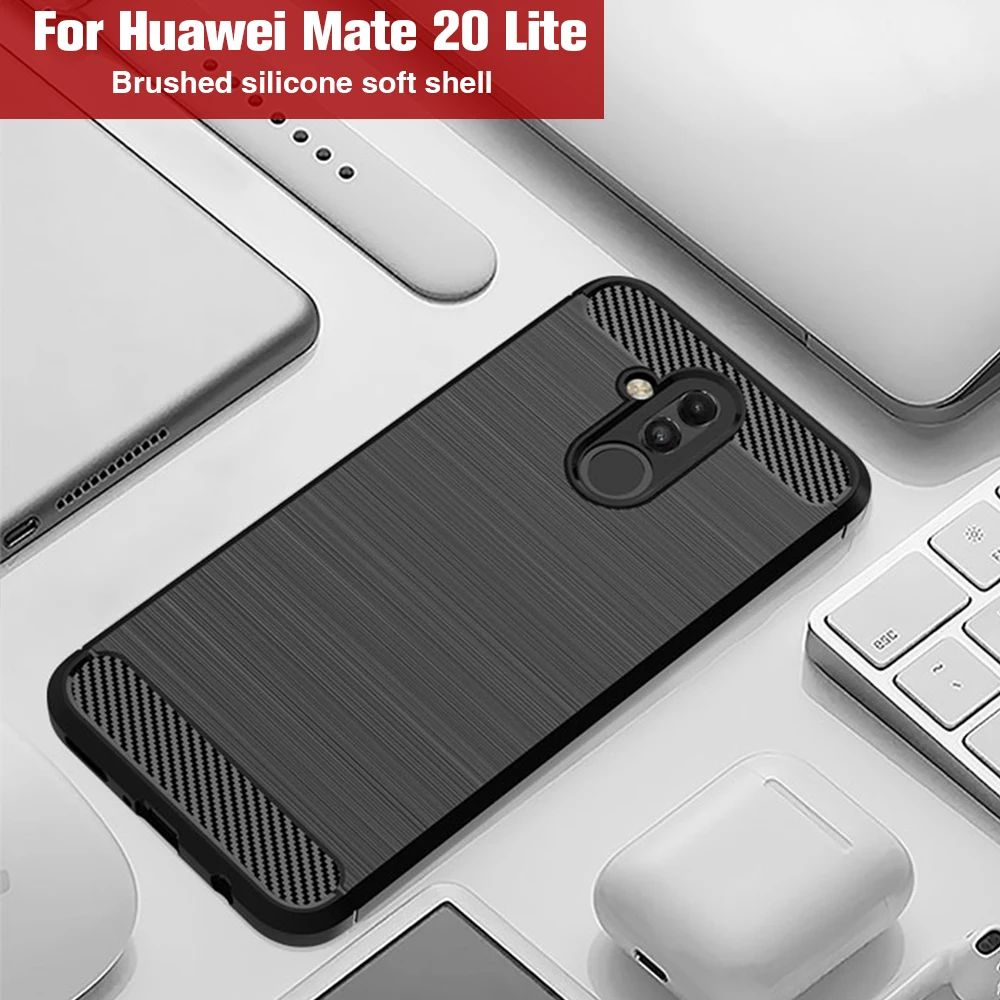 Чехол для Huawei Mate 20 Lite чехол из углеродного волокна 20X30 Pro Honor 8X 8A 8C 10 роскошный