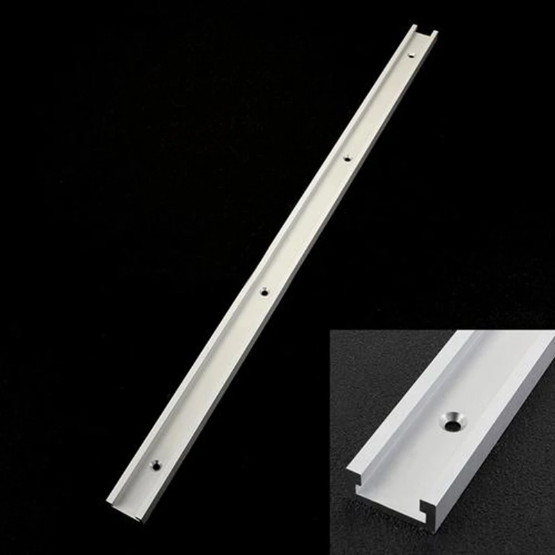T-Slot Miter Track 300/400/500/600/800mm Alloy Jig Fixture Slot T-Track Woodworking T-Slot Miter Track/Slot For Router Table