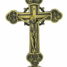 Hankroi 6 дюймов стоящий Крестик с распятием бронзовый тон