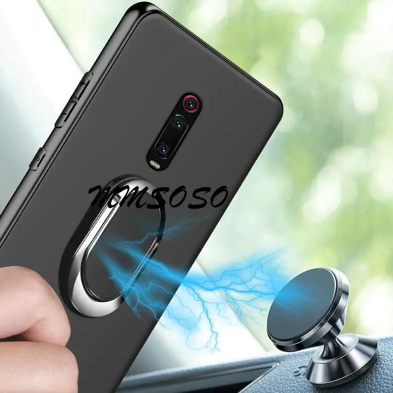 

Magnetic Case for Xiaomi Redmi K20 Pro Finger Ring Magnet Matte Protector Case for Xiaomi Redmi K20 Phone Case Xiaomi Mi 9T Pro
