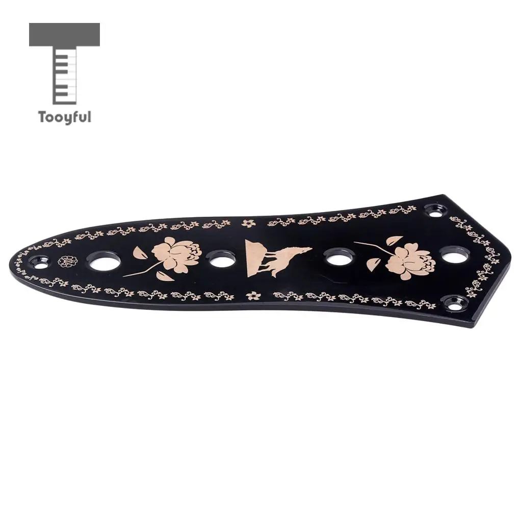 2pcs 4 Holes Standard Control Plate for Jazz Bass Guitar Replacement Accessory