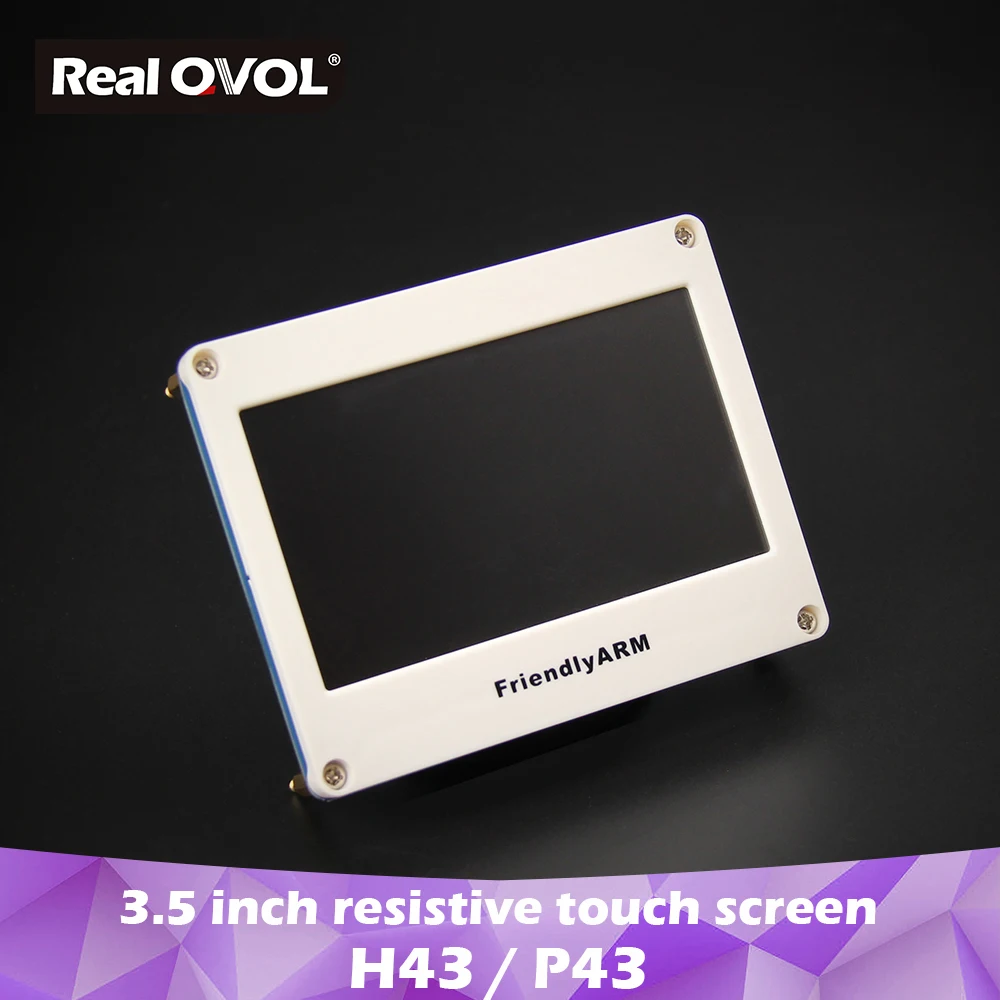 RealQvol FriendlyARM H43, 4,3 дюймов сенсорный экран Сопротивление сенсорный дисплей, для TINY6410 MINI6410 TINY210 MINI210S Nanopi NanoPC